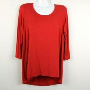 J Jill Womens Wearever Collection 3/4 Sleeve Top